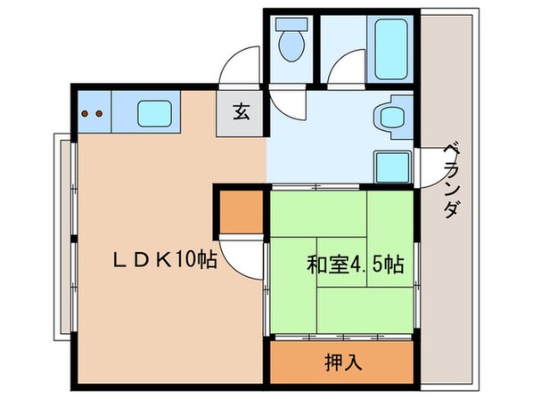 山伴マンションの物件間取画像